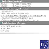 Dijital Kartvizit için NFC 213 Kart NXP Ntag213 144Byte Kapasite [20 adet]